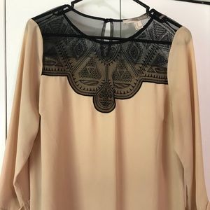 Forever 21 blush blouse